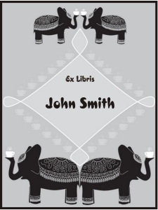 Indian Elephants Bookplates